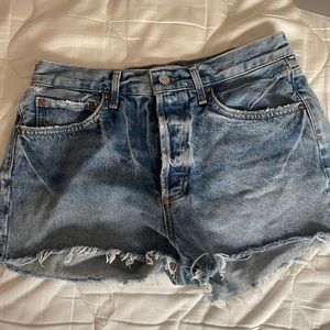 Agolde Jaden cut off Demin shorts